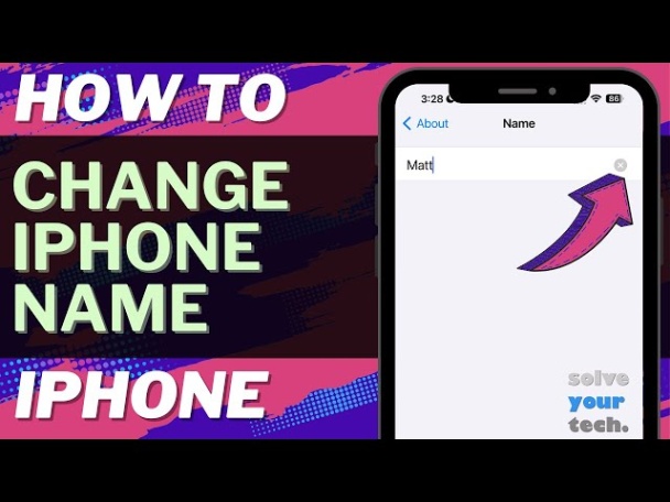 Backdate 3 IOS : How To Change IPhone Name - YouTube