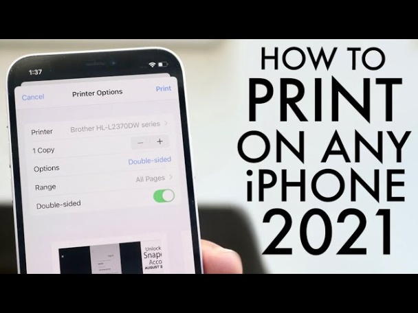 Backdate 4 How To Print From ANY IPhone! ()