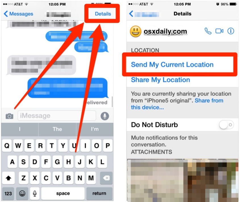 Niche Utama 1 How To Share Your Current Location From Messages On IPhone