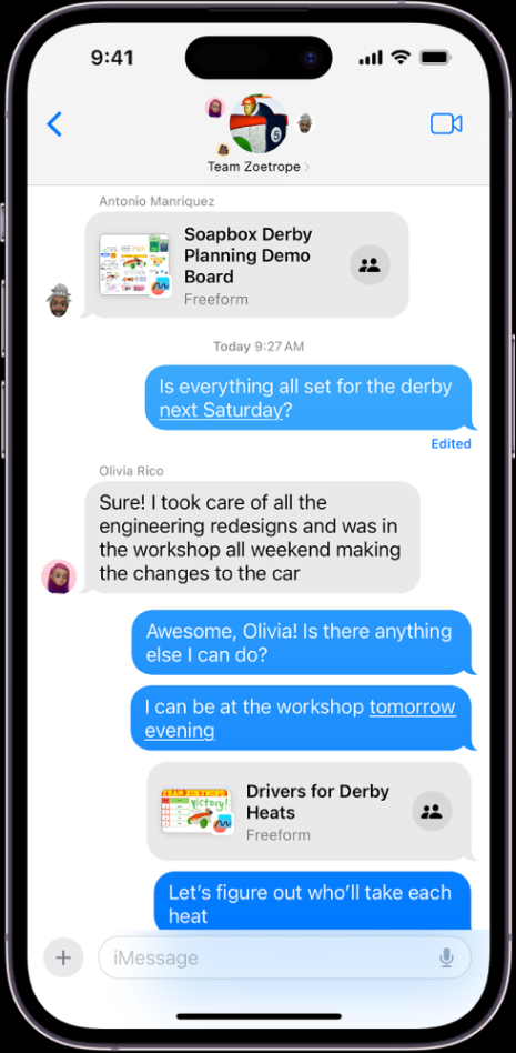 Niche Utama 2 Have A Group Conversation In Messages On IPhone - Apple Support