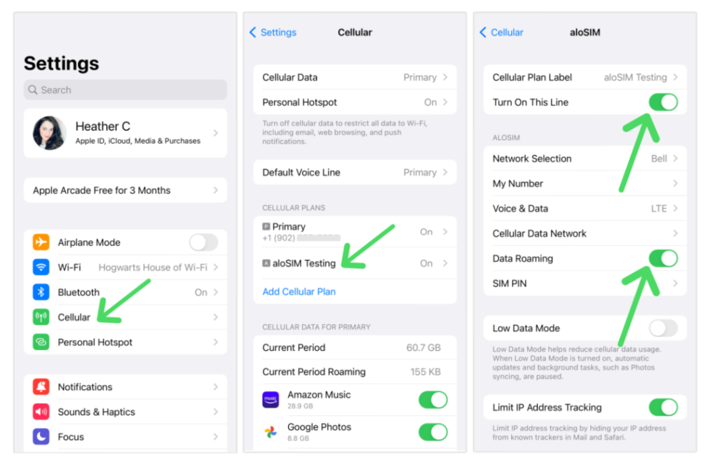 Niche Utama 2 How Do I Activate My ESIM On My IPhone Or IPad? – AloSIM Support