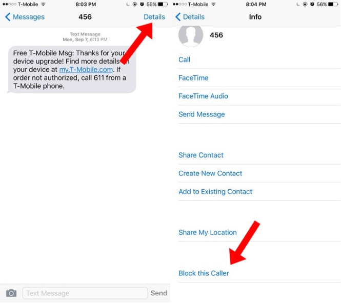 Niche Utama 2 How To Block Text Messages On IPhone  Ubergizmo