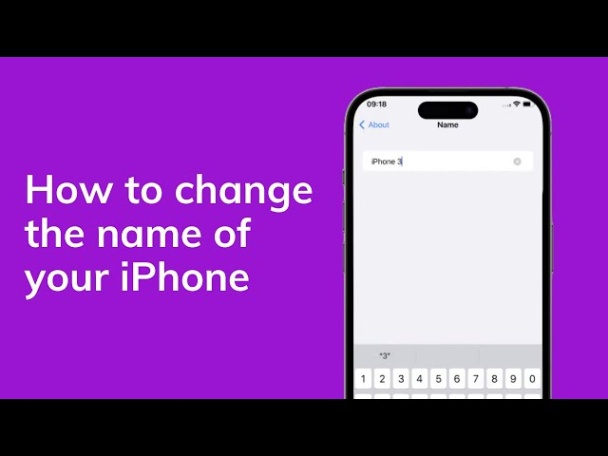 Niche Utama 2 How To Change Your IPhone's Name - YouTube