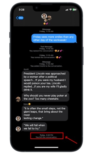 Niche Utama 2 How To Leave An IMessage Group Chat ( Guide)  Beebom